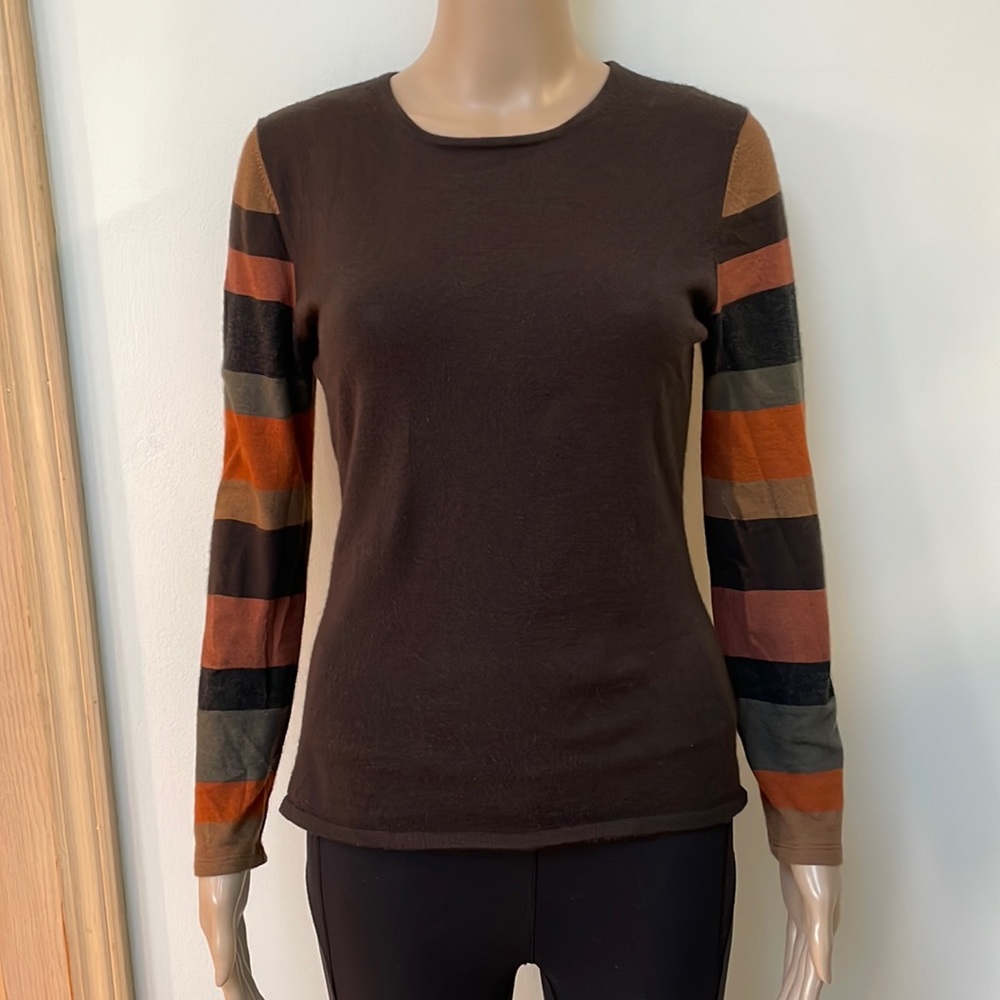 Akris top cashmere silk stripe 8